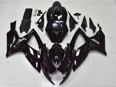 Kits Carénage Moto ABS Suzuki GSXR 600/750 2006-2007 - Noir Brillant