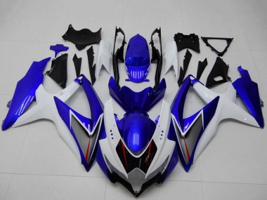 Carénages Moto Suzuki GSXR 600/750 2008-2010 - Blanc Bleu Noir Rouge Doubler