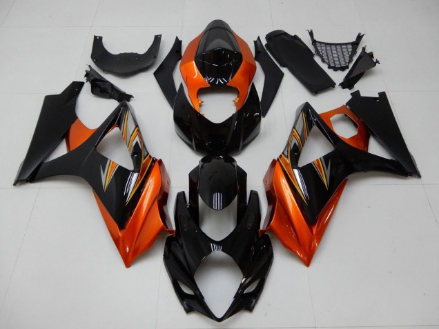 Carénage Moto Suzuki GSXR 1000 2007-2008 - Orange Noir