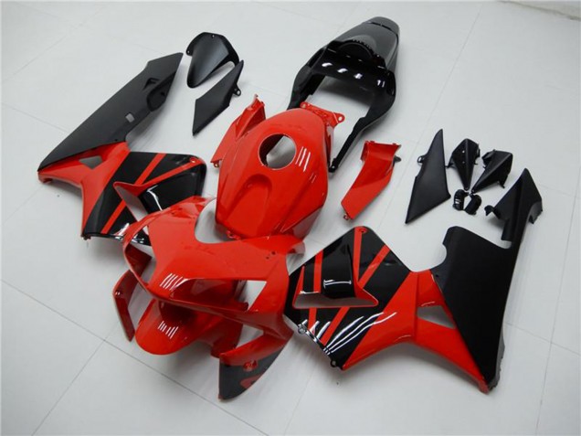 Carénages Moto Honda CBR600RR 2003-2004 - Rouge Noir Brillant OEM Style