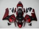 Carénages Moto Honda CBR600RR 2003-2004 - Rouge Noir Mat Bande