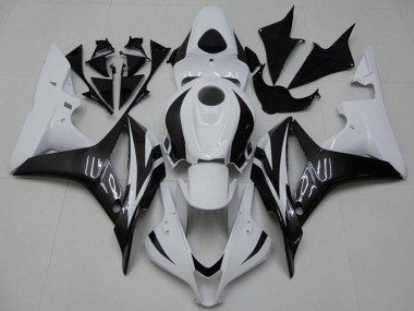 Kits Carénage Moto ABS Honda CBR600RR 2007-2008 - Blanc Noir Brillant