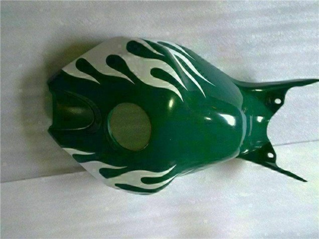 Carénages Moto Honda CBR1000RR 2006-2007 - Blanc Vert Flamme