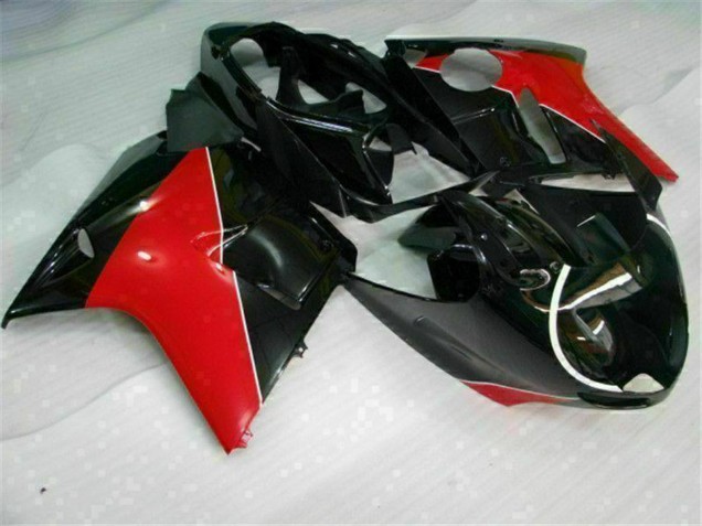 Carénages Moto Honda CBR1100XX Blackbird 1996-2007 - Rouge Noir Brillant