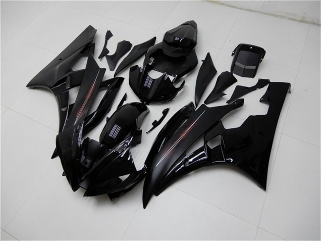 Kits Carénage Moto Yamaha YZF R6 2006-2007 - Noir Brillant Noir Mat