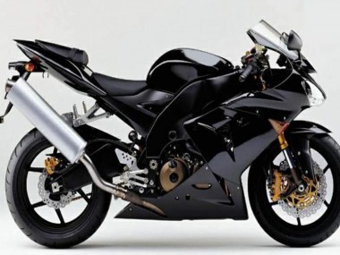 Carénages Moto Kawasaki ZX10R 2004-2005 - Noir Brillant Noir Mat