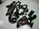Kits Carénage Moto Kawasaki ZX10R 2006-2007 - Noir Brillant Rouge Flamme