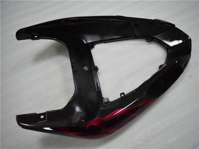 Carénage Moto Kawasaki ZX10R 2006-2007 - Noir Brillant Rouge Flamme