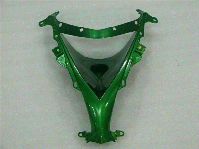 Carénages Moto Kawasaki ZX10R 2008-2010 - Noir Brillant Vert Flamme