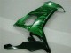 Carénages Moto Kawasaki ZX10R 2008-2010 - Noir Brillant Vert Flamme