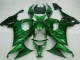 Carénages Moto Kawasaki ZX10R 2008-2010 - Noir Brillant Vert Flamme