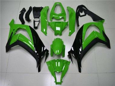 Carénage Moto Kawasaki ZX10R 2011-2015 - Vert Noir Brillant