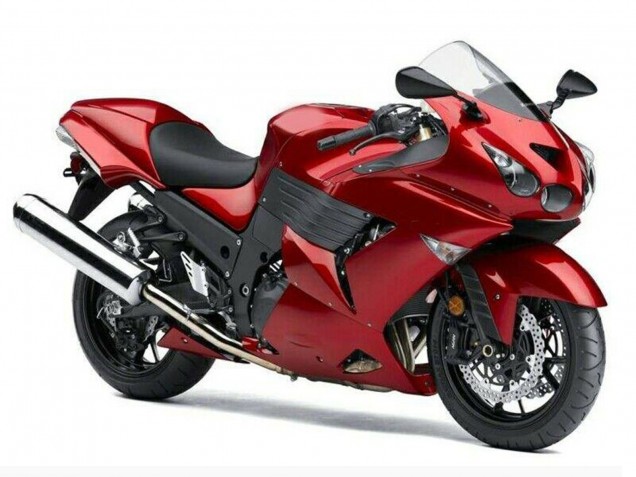 Carénages Moto Kawasaki ZX14R ZZR1400 2006-2011 - Rouge