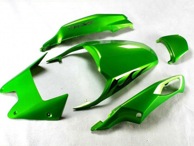 Carénage Moto Kawasaki ZX14R ZZR1400 2012-2024 - Vert Noir Brillant