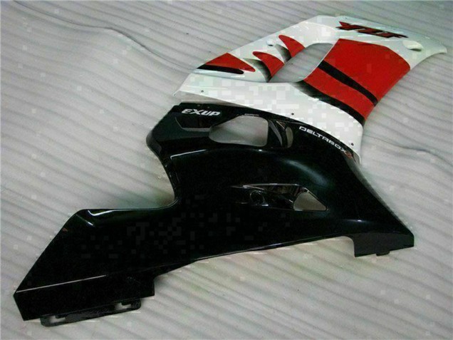 Carénage Moto Yamaha YZF R6 1998-2002 - Blanc Rouge Noir Brillant