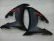 Carénages Moto Yamaha YZF R6 2003-2004 - Noir Brillant Noir Mat Rouge Décalque