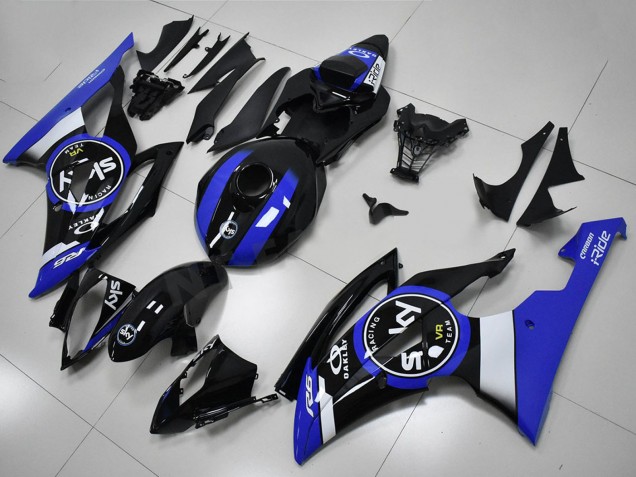 Kits Carénage Moto ABS Yamaha YZF R6 2008-2016 - Blanc Bleu Noir Brillant