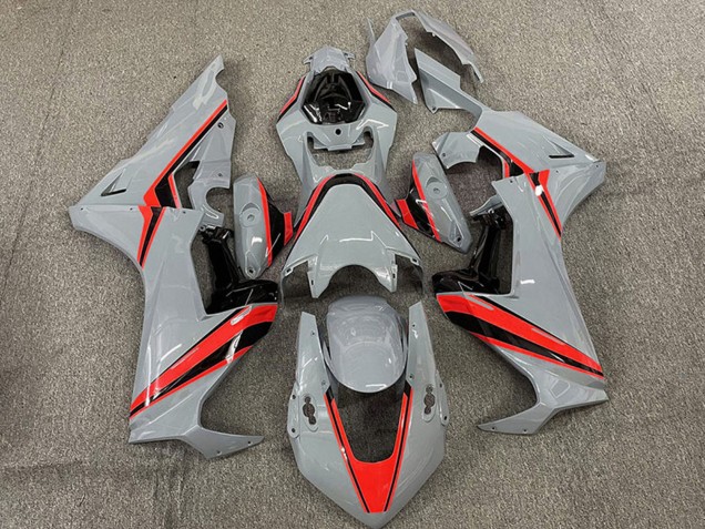 Carénages Moto Honda CBR1000RR 2017-2023 - Nardo Gris Rouge Bande