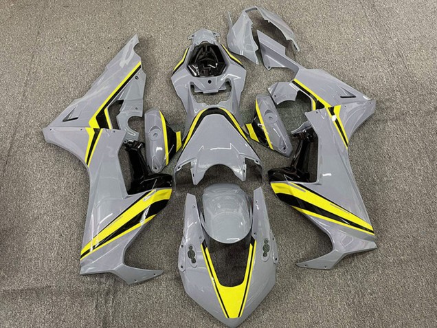 Carénages Moto Honda CBR1000RR 2017-2023 - Nardo Gris Jaune Bande