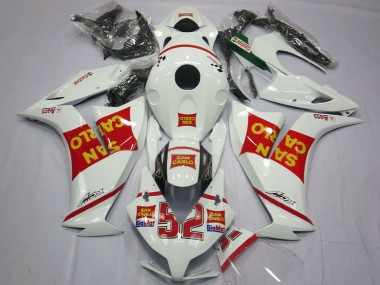 Carénages Moto Honda CBR1000RR 2012-2016 - Blanc Rouge Jaune San Carlo
