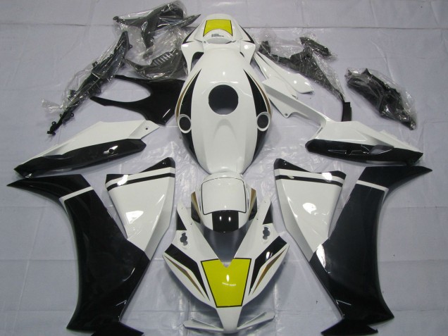 Carénage Moto Honda CBR1000RR 2012-2016 - Blanc Jaune Noir Brillant