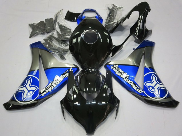 Carénages Moto Honda CBR1000RR 2008-2011 - Bleu Gris Noir Brillant