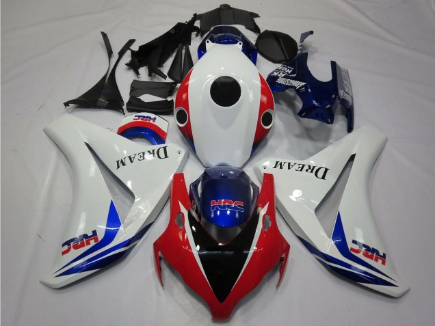 Carénages Moto Honda CBR1000RR 2008-2011 - Blanc Rouge Bleu HRC Dream Noir Brillant