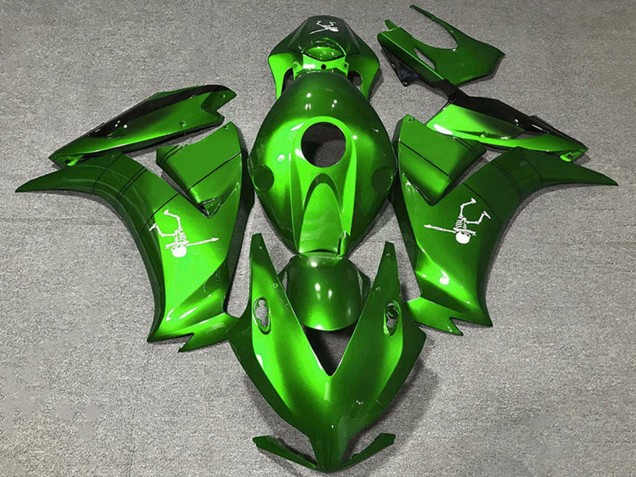 Carénages Moto Honda CBR1000RR 2012-2016 - Electric Vert Noir Brillant
