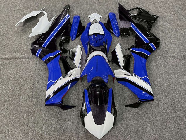 Carénages Moto Honda CBR1000RR 2017-2023 - Blanc Bleu Noir Brillant