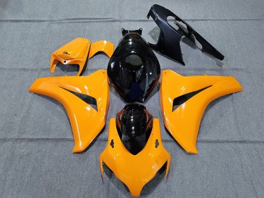 Carénages Moto Honda CBR1000RR 2008-2011 - Orange Brillant Noir Brillant