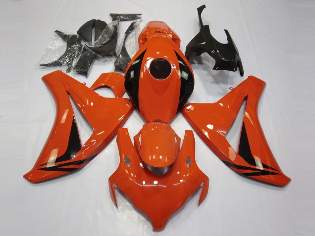 Carénages Moto Honda CBR1000RR 2008-2011 - Orange Noir Brillant OEM Style