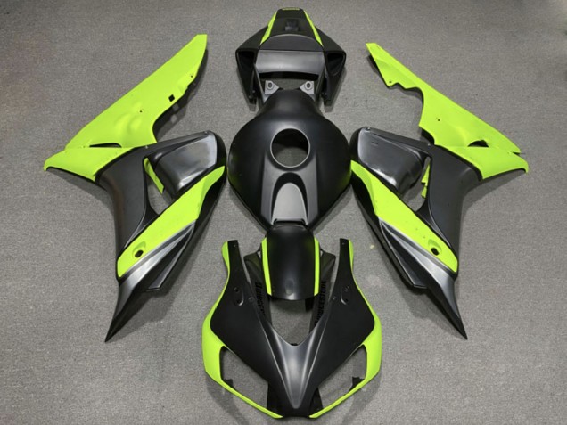 Carénages Moto Honda CBR1000RR 2006-2007 - Vert Noir Mat