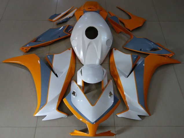Carénages Moto Honda CBR1000RR 2012-2016 - Blanc Orange Gris