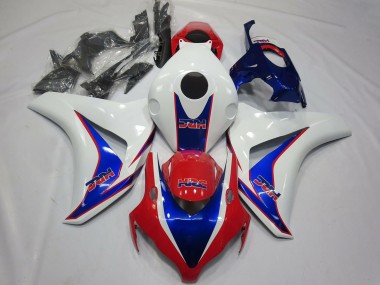 Carénages Moto Honda CBR1000RR 2008-2011 - Blanc Bleu Rouge HRC OEM Style