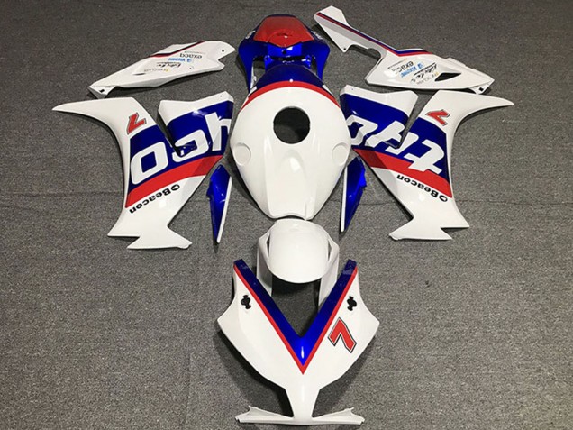 Carénages Moto Honda CBR1000RR 2012-2016 - Blanc Rouge Bleu Tyco