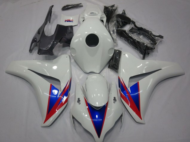 Carénages Moto Honda CBR1000RR 2008-2011 - Blanc Bleu Rouge