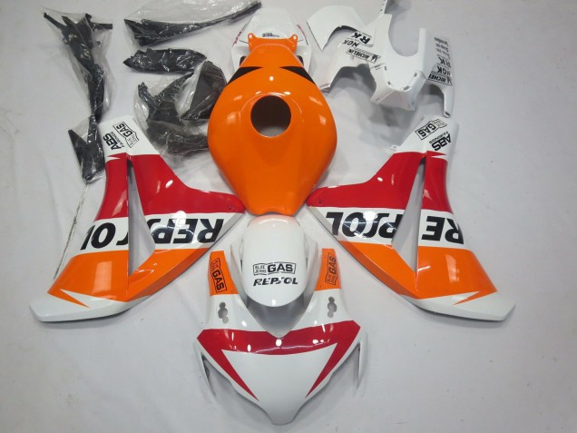 Carénages Moto Honda CBR1000RR 2008-2011 - Orange Blanc Rouge Noir Brillant Repsol