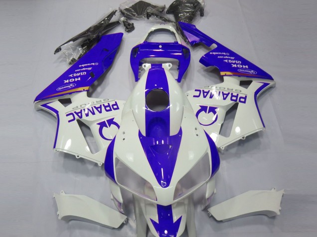Carénages Moto Honda CBR600RR 2005-2006 - Blanc Bleu Pramac