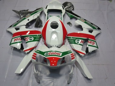 Carénages Moto Honda CBR600RR 2003-2004 - Blanc Rouge Vert Castrol