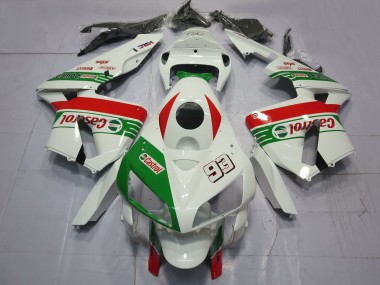 Carénages Moto Honda CBR600RR 2005-2006 - Blanc Vert Rouge Castrol 93