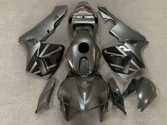 Carénages Moto Honda CBR600RR 2005-2006 - Argent Foncé Noir
