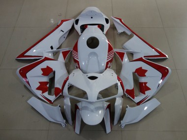 Carénages Moto Honda CBR600RR 2005-2006 - Blanc Rouge Canada