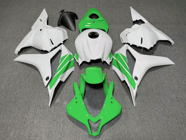 Carénages Moto Honda CBR600RR 2009-2012 - Blanc Vert Bande