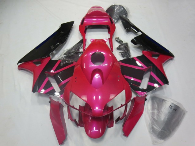 Carénages Moto Honda CBR600RR 2003-2004 - Rose Noir Brillant
