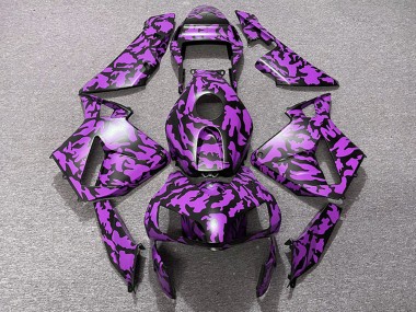 Carénages Moto Honda CBR600RR 2003-2004 - Violet Noir Camouflage