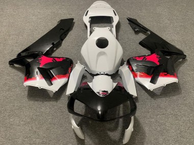 Carénages Moto Honda CBR600RR 2003-2004 - Rouge Noir Brillant Splatter