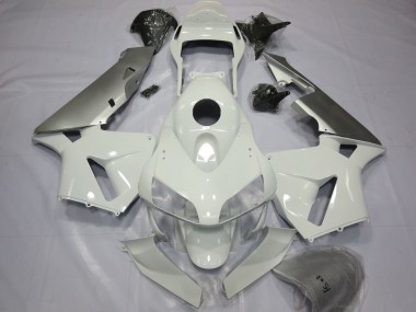 Carénages Moto Honda CBR600RR 2003-2004 - Argent Blanc