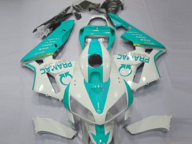 Carénages Moto Honda CBR600RR 2005-2006 - Blanc Teal Pramac