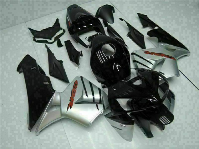 Carénages Moto Honda CBR600RR 2005-2006 - Noir Brillant Argent