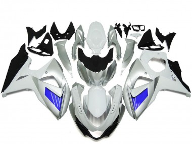 Carénage Moto Suzuki GSXR 1000 2009-2016 - Blanc Bleu